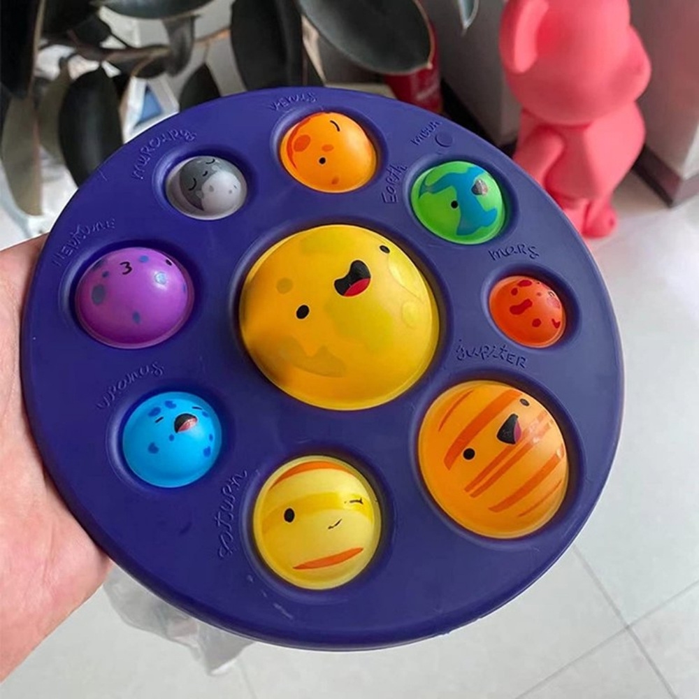 Simple Dimple Planets Pop It Fidget Toy 1 pc
